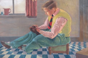 Figurative comp., First Year GSA, Gavin Alston, c. 1947